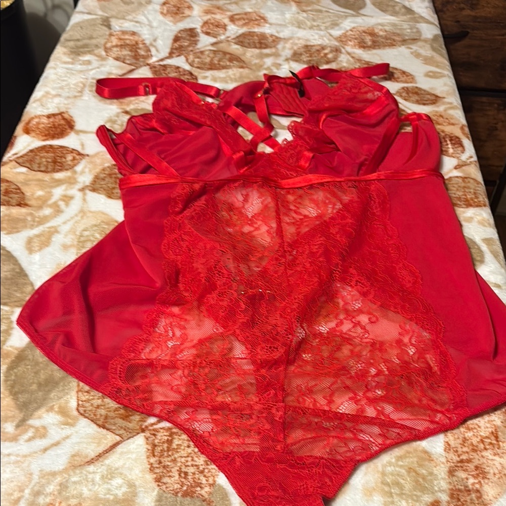 Torrid Red Lace Chemise